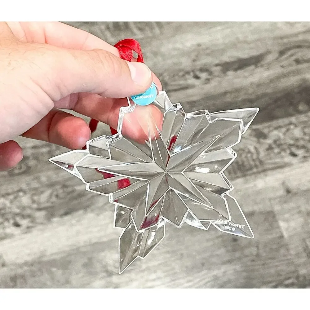 Tiffany & Co. Crystal 2001 Star Christmas Ornament with Box Vintage